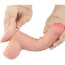 Фаллоимитатор Sliding-Skin Dual Layer Dong 7 с закрытой головкой, телесный - Фото №11