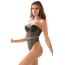 Боди Star Night Sheer Teddy With Faux Diamond, черное - Фото №2