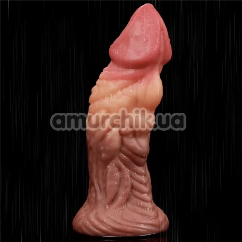 Фалоімітатор Dual-Layered Silicone Nature Cock LV411017, коричневий