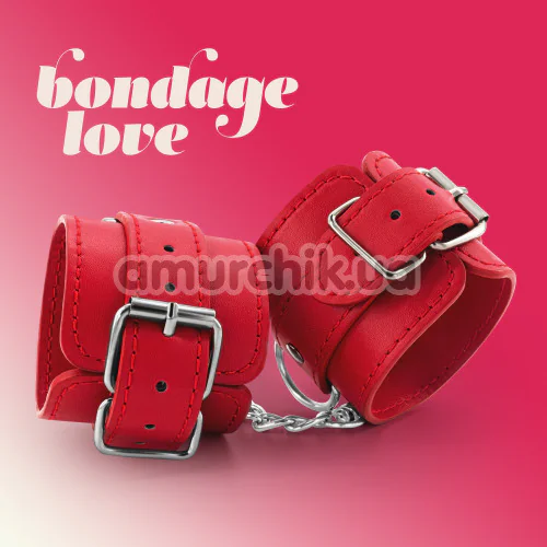 Фиксаторы для рук Crushious Bondage Love, красные