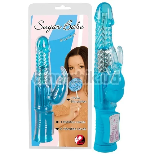 Вібратор Sugar Babe, блакитний