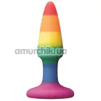 Анальна пробка Colours Pleasure Mini Plug Pride Edition, мультикольорова - Фото №1