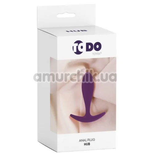 Анальная пробка ToDo Anal Plug Hub, фиолетовая