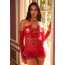 Сукня Leg Avenue Seamless Off The Shoulder Mini Dress, червона - Фото №6