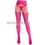 Колготки Leg Avenue Heart Garterbelt Stockings, розовые - Фото №1