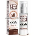 Лубрикант с эффектом вибрации Amoreane Med Liquid Vibrator Chocolate - шоколад, 30 мл - Фото №1