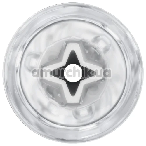 Набор Kiiroo Interactive Suction Device + Stroker: интерактивная насадка PowerBlow + мастурбатор Kiiroo Feel Pocket Male Masturbator PBC (Crystal Texture)