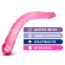 Двухконечный фаллоимитатор B Yours 16 Inch Double Dildo, розовый - Фото №5