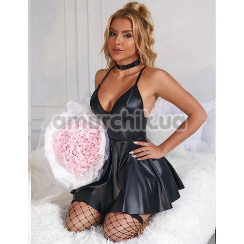 Платье Star Night Wet Look Adult Dress, черное