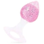Анальная пробка Liebe Seele Crystal Heart-Shaped Anal Plug Medium, розовая - Фото №1