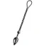 Ерекційне кільце з анальною пробкою Malesation Cock-Grip mit Alu-Plug gross, срібне - Фото №1