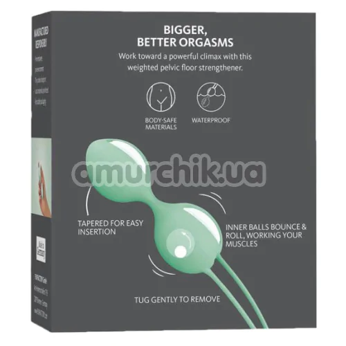 Вагинальные шарики Fun Factory Smartballs Duo, зеленые