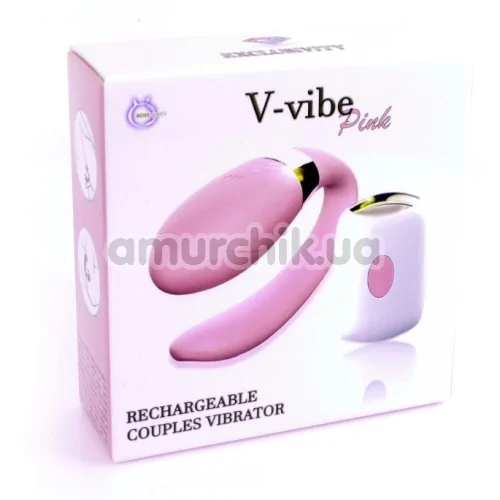 Вібратор V-Vibe Rechargeable Couples Vibrator, рожевий