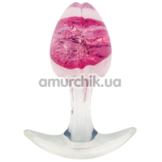 Анальна пробка Crystal Butt Plug Medium, рожева - Фото №1