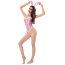 Костюм зайчика JSY Sexy Lingerie 5813, рожевий: боді + вушка + краватка-метелик + колготки - Фото №4