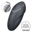 Кліторальний вібратор з пульсацією Satisfyer Tap & Climax 1, чорний - Фото №3