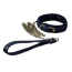 Ошейник с поводком Roomfun Leather Collar With Leash, синий - Фото №1