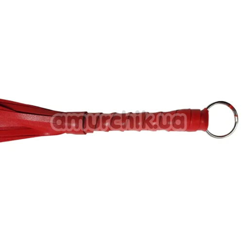 Флоггер DS Fetish Leather Flogger 02040, красный