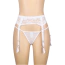 Комплект Star Night Lace Garter Belt, білий: пояс для панчіх + трусики-стрінги - Фото №4