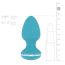 Анальна пробка з вібрацією Cala Azul Blanca Vibrating Anal Plug, блакитна - Фото №8