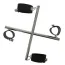 Фиксаторы для рук и ног Blaze Luxury Fetish Hog-Tie Cross Bar, чёрные - Фото №1