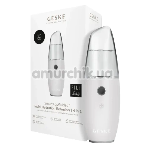 Зволожувач для шкіри обличчя Geske Facial Hydration Refresher 4 in 1, білий