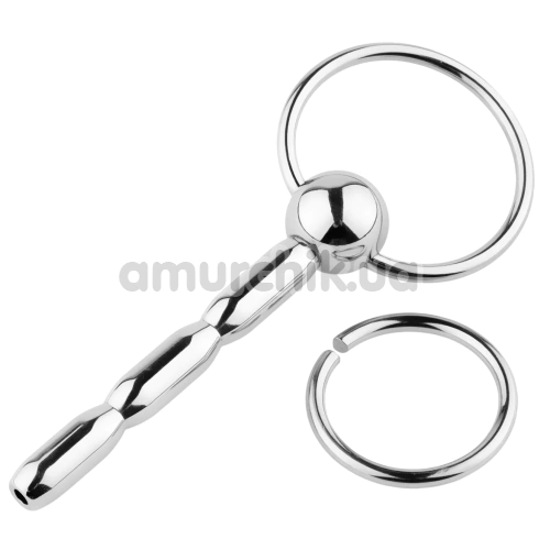 Уретральная вставка Metal Penis Plug No. 03, серебряная