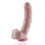 Фаллоимитатор-насадка Hismith Curved Realistic Dildo 8.27, телесный - Фото №1
