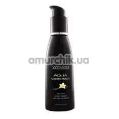 Оральний лубрикант Wicked Aqua Vanilla Bean - ваніль, 120 мл - Фото №1