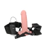 Полый страпон с вибрацией Realrock Vibrating Hollow Strap-On 6, телесный - Фото №3
