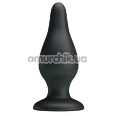 Анальная пробка Pretty Love Sturdy Silicone Anal Plug, черная - Фото №1