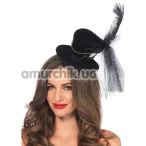 Капелюх Leg Avenue Steampunk Velvet Mini Top Hat, чорний - Фото №1