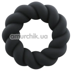 Эрекционное кольцо для члена Rocks-Off Twist, черное - Фото №1