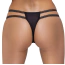 Трусики-стринги Crotchless String, черные - Фото №3