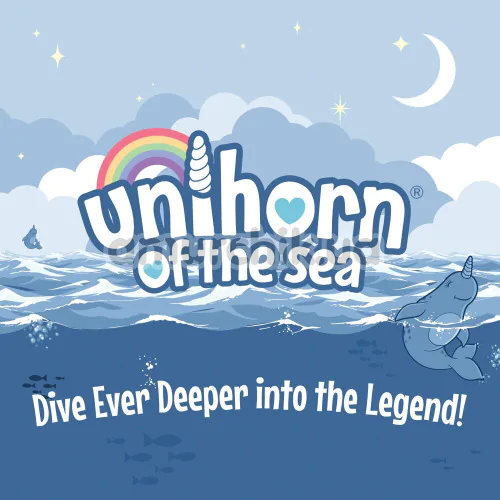 Клиторальный вибратор Unihorn Of The Sea Neigh Mo, голубой