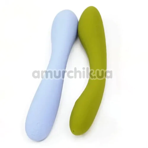 Вибратор для точки G Sweet Em Velvet Lure Deep Flow, голубой