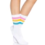 Носки Leg Avenue Pride Pansexual, белые - Фото №1