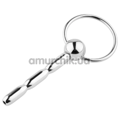 Уретральная вставка Metal Penis Plug No. 03, серебряная - Фото №1