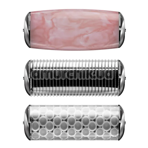 Массажер-роллер для лица и тела с микроиглами Geske MicroNeedle Face & Body Roller 9 in 1, зеленый