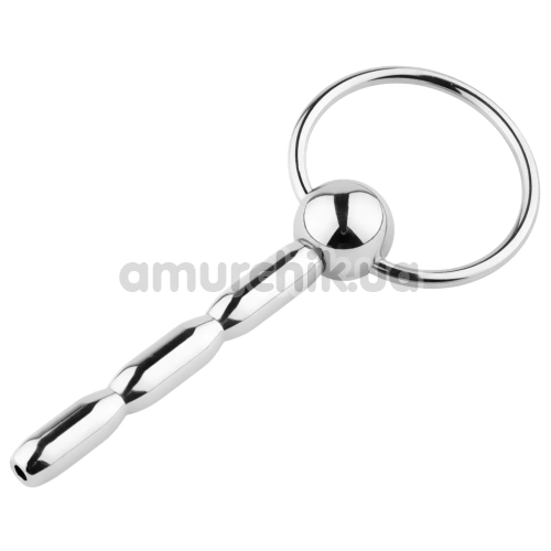Уретральная вставка Metal Penis Plug No. 03, серебряная - Фото №1