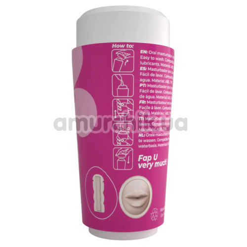 Симулятор орального сексу Crushious Fappucino Sweet Kiss, тілесний