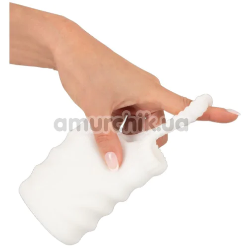 Мастурбатор с вибрацией Stroker Super Soft Masturbator & Vibrating Bullet, белый