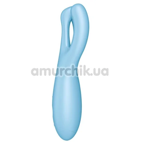Клиторальный вибратор Satisfyer Threesome 4, голубой
