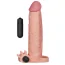 Насадка - удлинитель пениса с вибрацией Lovetoy Pleasure X-Tender Series LV1064, телесная - Фото №1