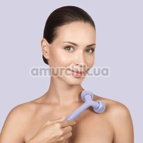 Ультразвуковий масажер Geske Sonic Facial & Body Roller 4 in 1, бузковий