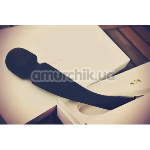 Универсальный массажер Lelo Smart Wand Large Black (Лело Смарт Ванд), большой черный