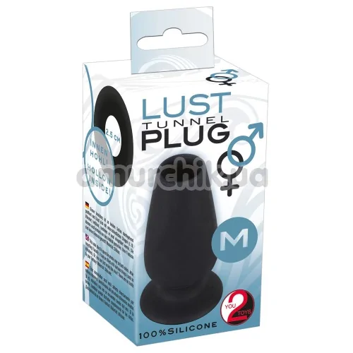 Анальная пробка Lust Tunnel Plug, черная