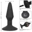 Анальный расширитель Silicone Inflatable Plug M, черный - Фото №14