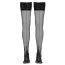 Чулки Cottelli Legwear Halterlose Strumpfe Hold-Up Stockings, черные - Фото №4