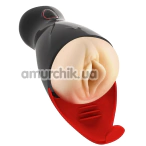 Мастурбатор с вибрацией Real Body Real Sucking Pussy 2, телесный - Фото №1